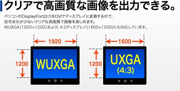 クリアで高画質な画像を出力できる