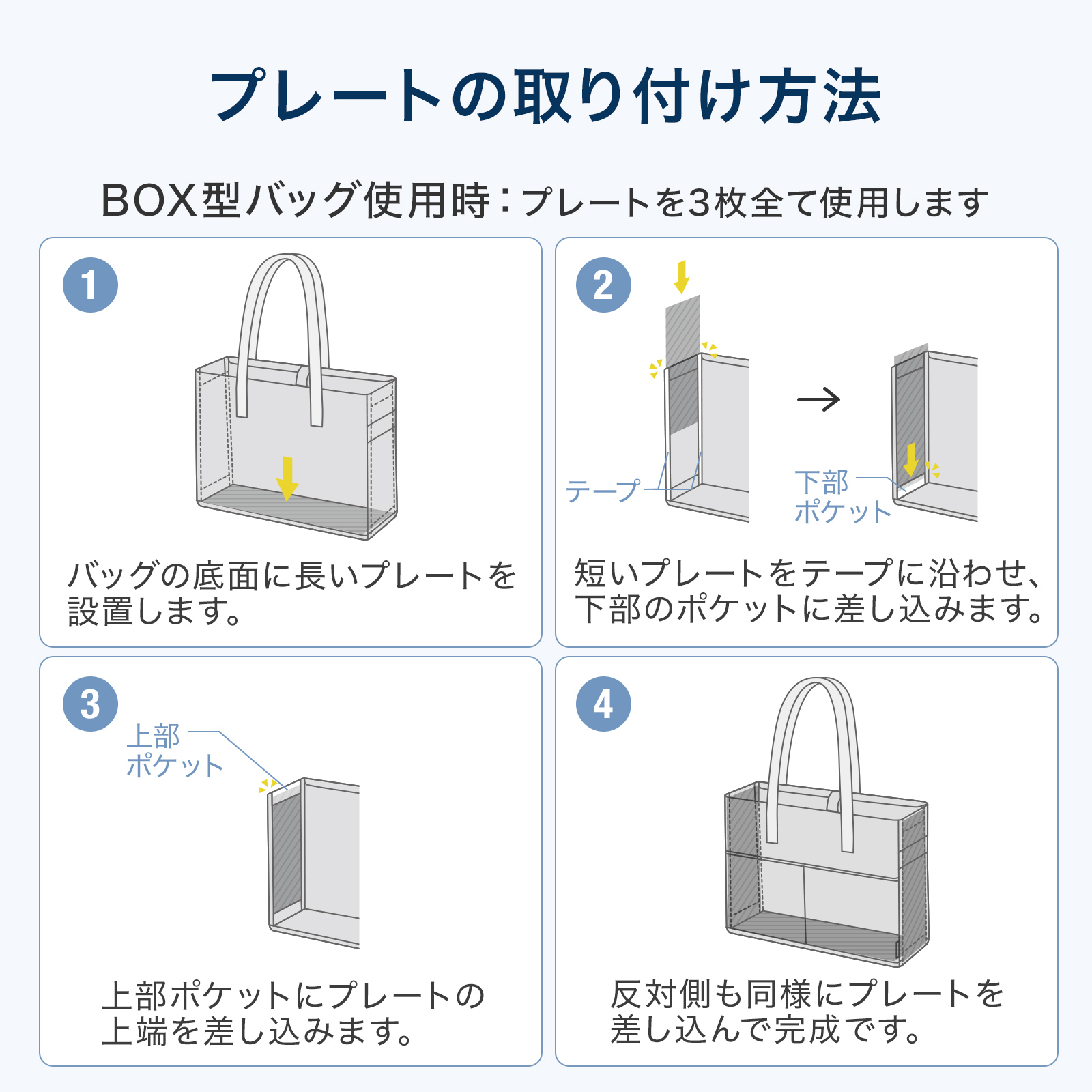プレート取り付け方法