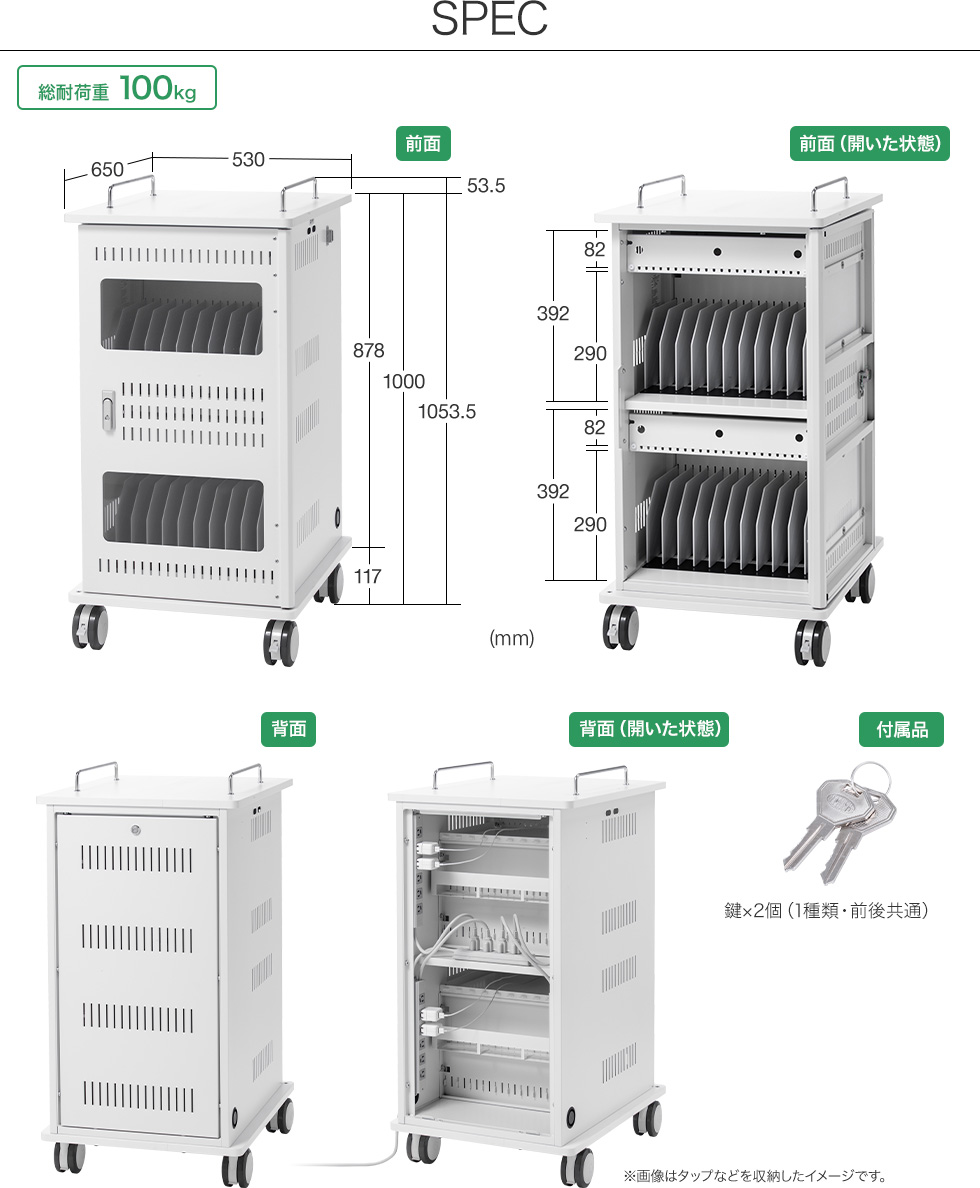 SPEC 総耐荷重100kg