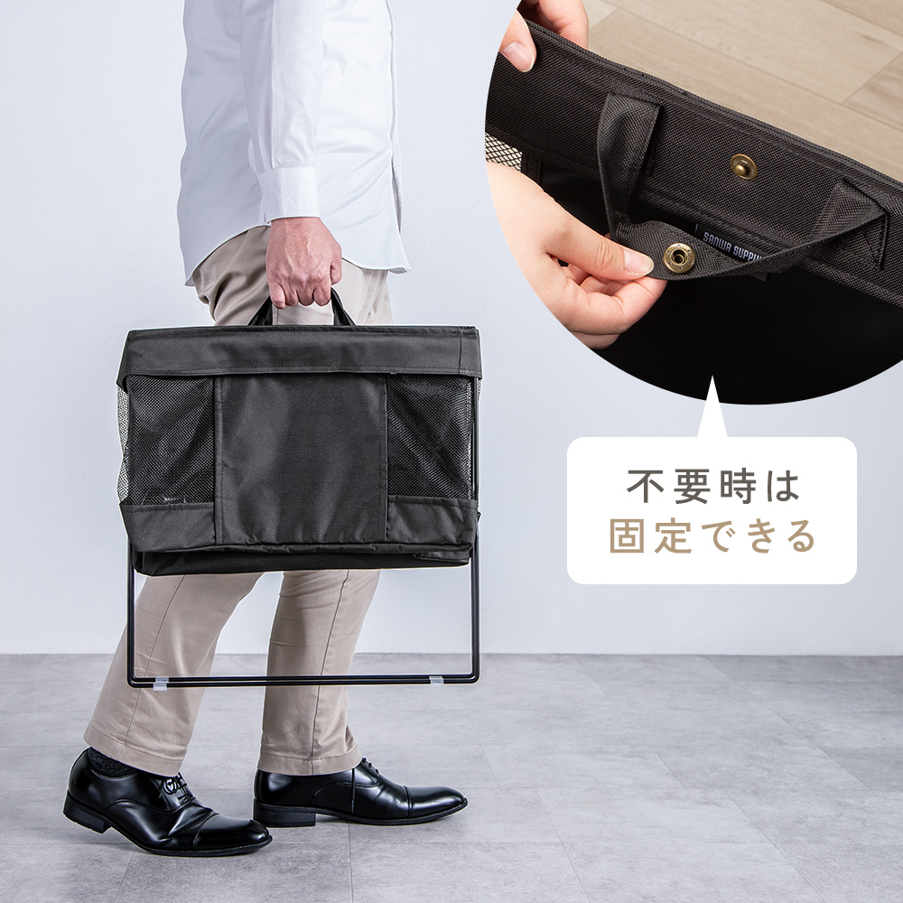 取っ手付きで持ち運びやすい