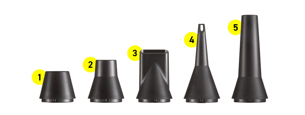 ５つのノズル付きでいろんなシーンで活躍