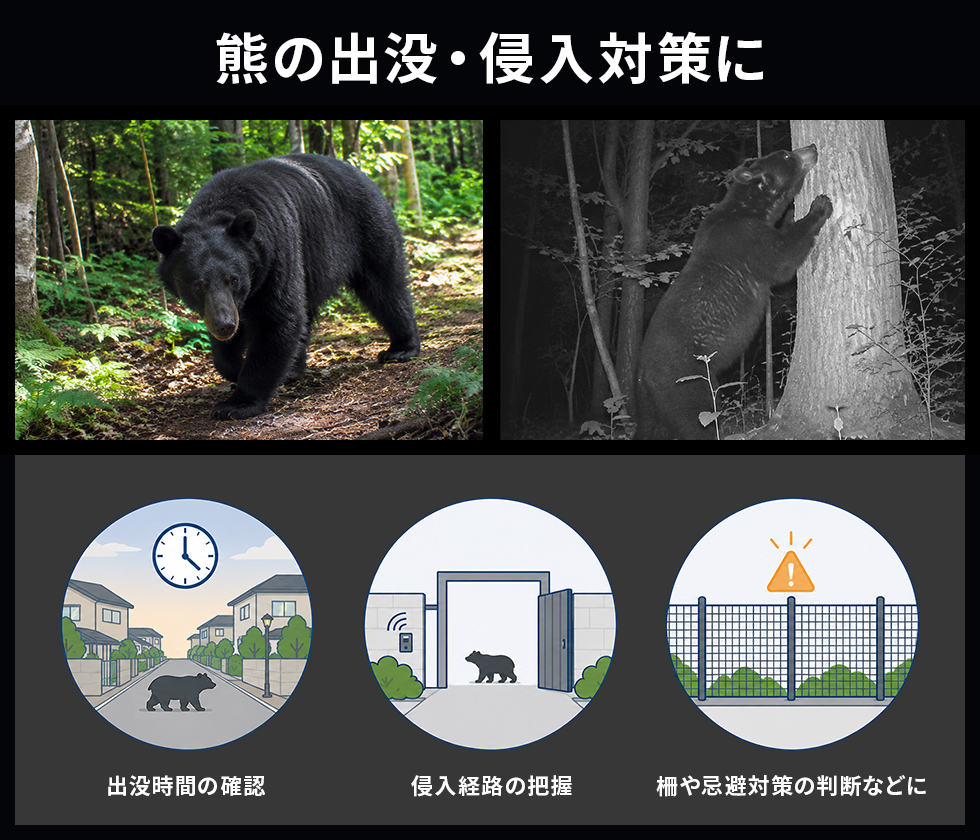 熊の出没・侵入対策に