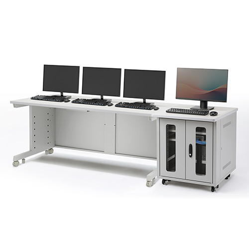 eデスクとの設置に