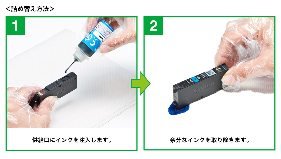 インク詰め替え手順