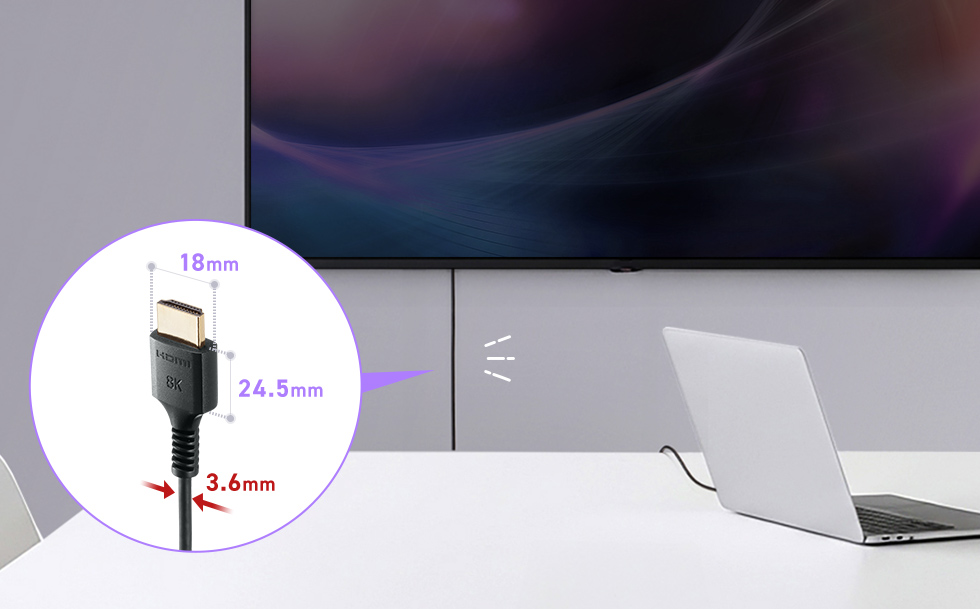 取り回しやすく、目立ちにくいスリム設計