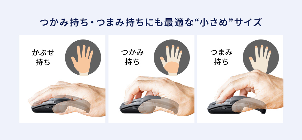 かぶせ持ち、つかみ持ち、つまみ持ち