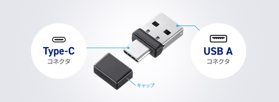 Type-C・USB A両対応のデュアルレシーバー