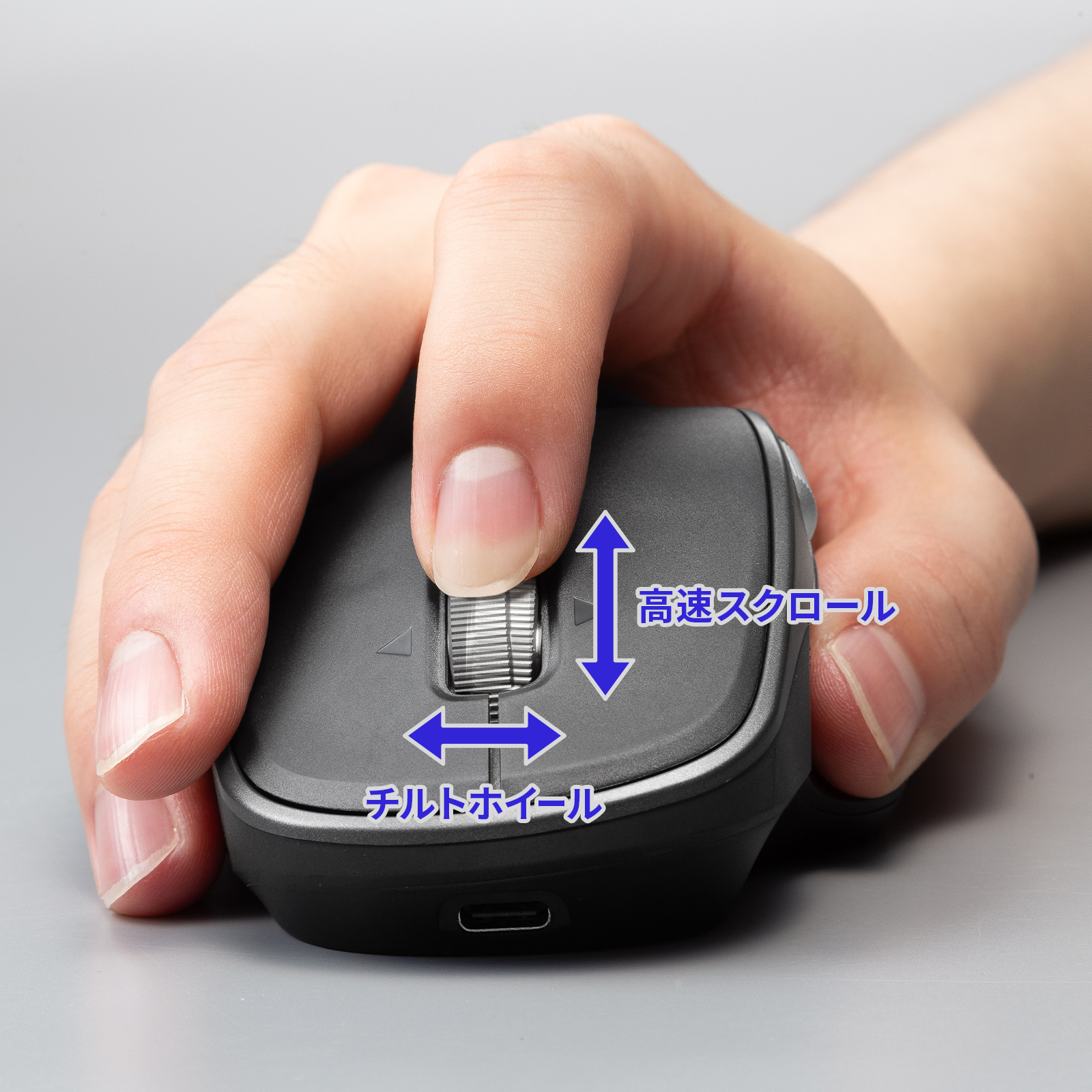 高速スクロールとチルトホイール