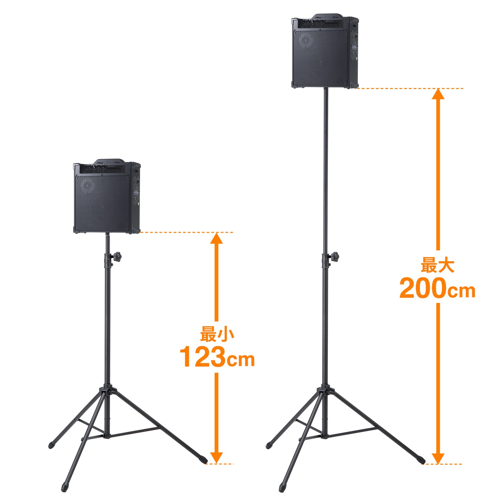 最適な高さに調節可能