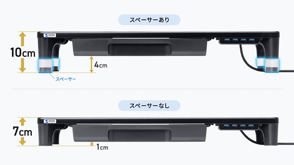 ２段階高さ調整