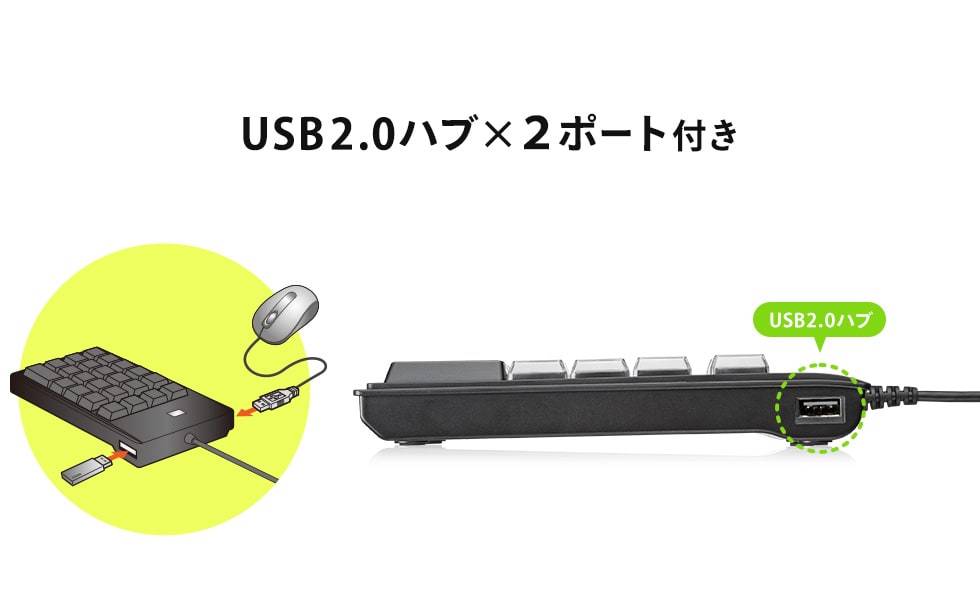 NT-19UH2BKN2【プログラマブルテンキー】キーボードの機能が割付可能な