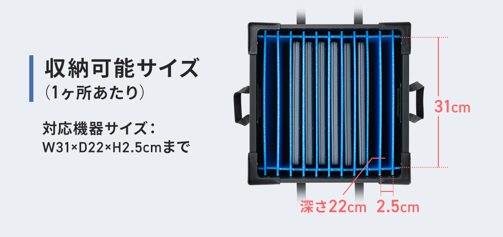 収納可能サイズ