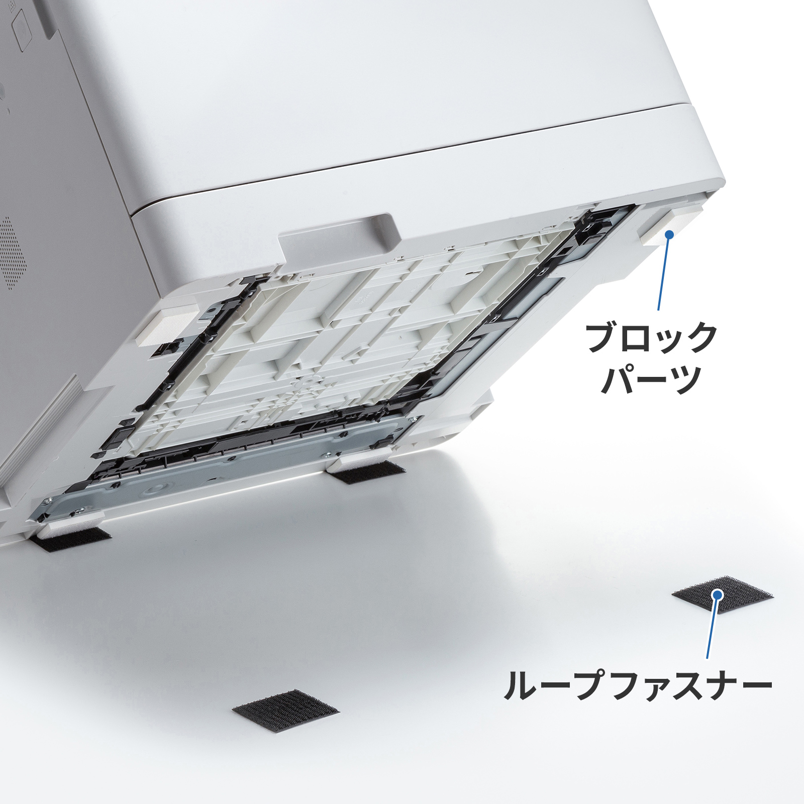 ブロックパーツとループファスナーの画像