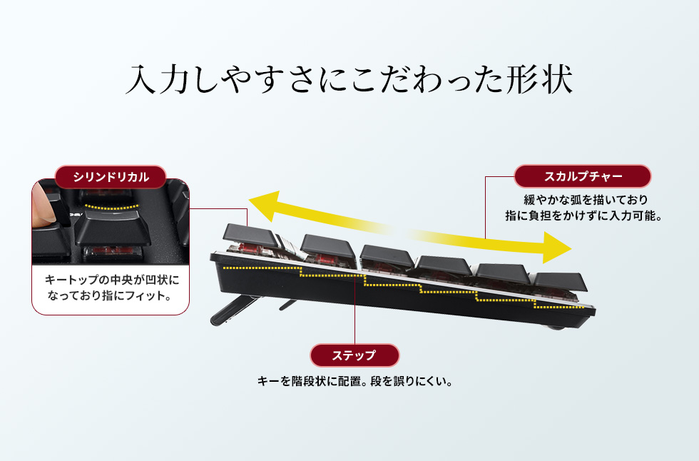 SKB-MK3BK【メカニカルキーボード】押し心地にこだわったハイエンド