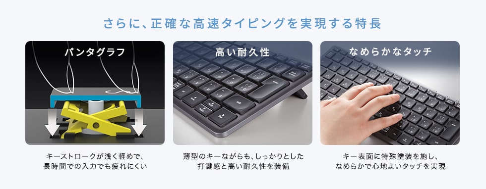 正確な高速タイピングを実現