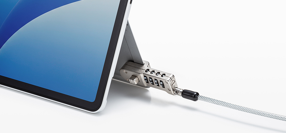 Surface Pro 12インチ専用の盗難防止ワイヤー