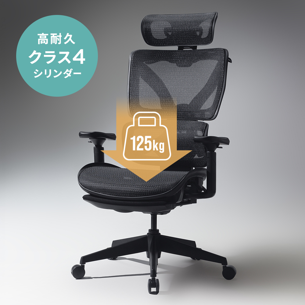125kgの高耐荷重を実現