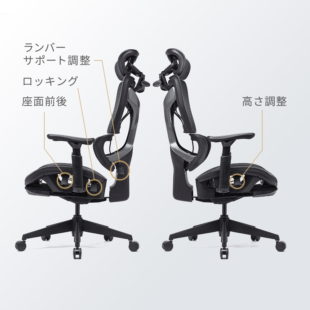 操作しやすいレバーの配置
