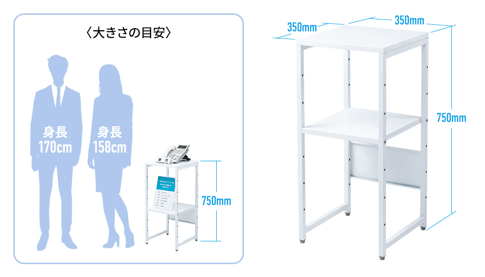 大きさの目安