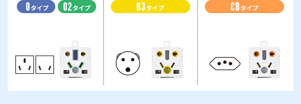 TR-AD6W【日本専用マルチタイプ電源変換アダプタ】1台で7種類のプラグ