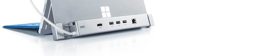 Surface用LANポート付きUSBハブ  USB-3HSS3S