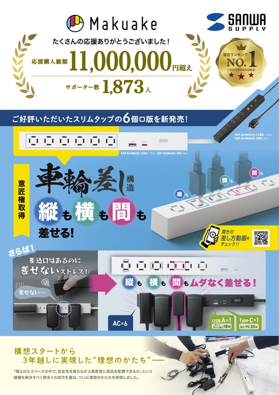 Makuakeスリムタップ